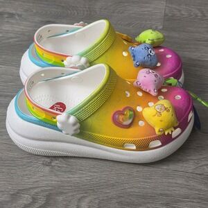 Crocs Care Bears Crush Clog Size‎ M4 W6 Multicolor Light Up S'allume